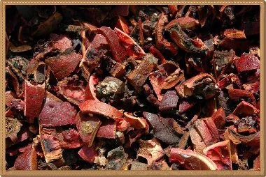 dried pomegranate peel